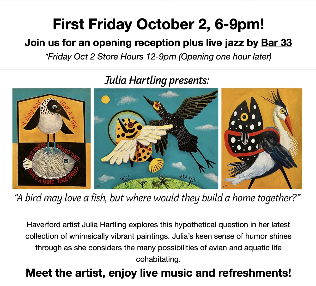 Julia Hartling, October Featured Artist